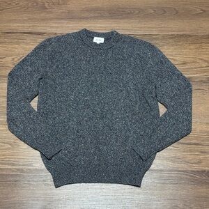 ELK HEAD Men’s 100% Merino Wool Sweater Size L, Premium Knitwear
